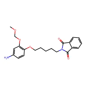 Phthalimide, N-(5-(4-amino-2-(methoxymethoxy)phenoxy)pentyl)- structure
