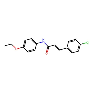 (2E)-3-(4-chlorophenyl)-N-(4-ethoxyphenyl)prop-2-enamide structure