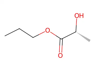 propyl (2S)-2-hydroxypropanoate structure