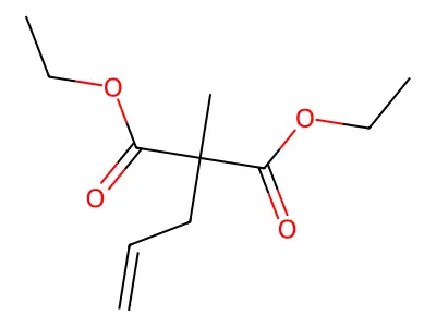 Diethyl 2-allyl-2-methylmalonate structure