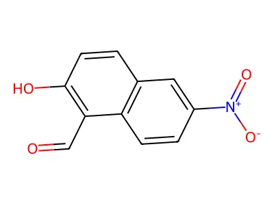 2-Hydroxy-6-nitronaphthalene-1-carbaldehyde structure