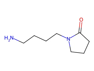 2-Pyrrolidinone, 1-(4-aminobutyl)- structure