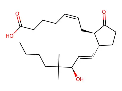 11-deoxy-16,16-dimethyl PGE2 structure