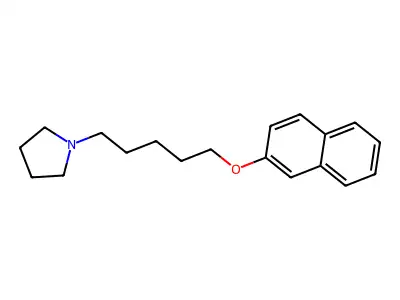 1-(5-Naphthalen-2-yloxypentyl)pyrrolidine structure
