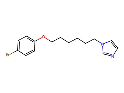1-[6-(4-Bromophenoxy)hexyl]imidazole structure