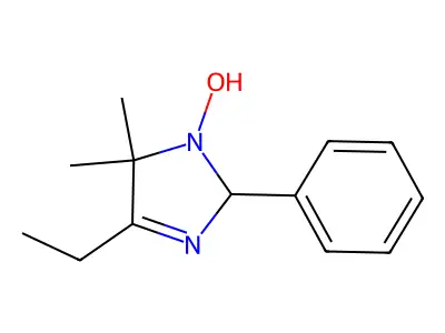 4-ethyl-1-hydroxy-5,5-dimethyl-2-phenyl-2H-imidazole structure