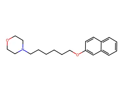 4-(6-Naphthalen-2-yloxyhexyl)morpholine structure