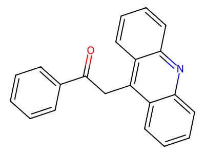 2-Acridin-9-yl-1-phenylethanone structure