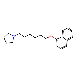 1-(6-Naphthalen-1-yloxyhexyl)pyrrolidine structure