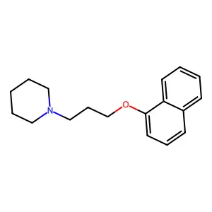 1-(3-Naphthalen-1-yloxypropyl)piperidine structure