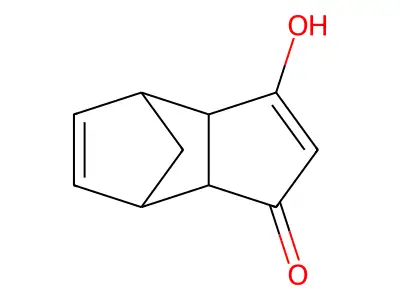 5-Hydroxytricyclo[5.2.1.0~2,6~]deca-4,8-dien-3-one structure
