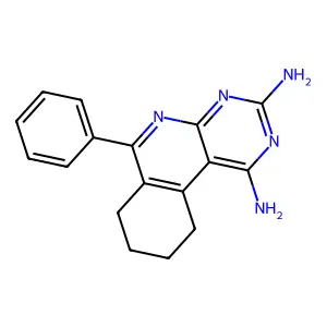 Pyrimido(4,5-c)isoquinoline-1,3-diamine, 7,8,9,10-tetrahydro-6-phenyl- structure