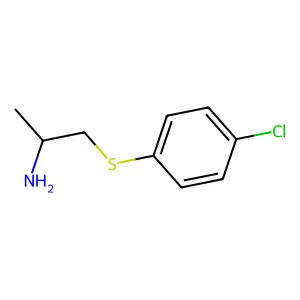 1-(4-Chlorophenyl)sulfanylpropan-2-amine structure