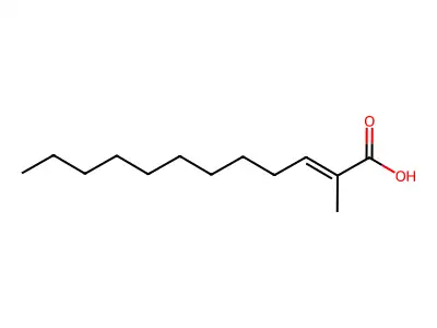 2-Methyl-2-dodecenoic acid structure