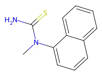1-Methyl-1-naphthalen-1-ylthiourea structure