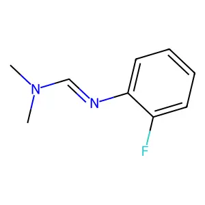 N'-(2-氟苯基)-N,N-二甲基甲脒 structure