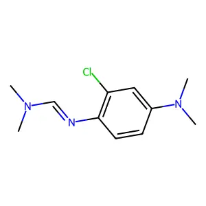 Methanimidamide, N'-(2-chloro-4-(dimethylamino)phenyl)-N,N-dimethyl- structure