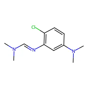 Methanimidamide, N'-(2-chloro-5-(dimethylamino)phenyl)-N,N-dimethyl- structure