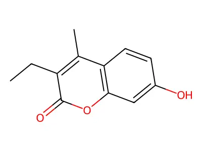 3-Ethyl-7-hydroxy-4-methylchromen-2-one structure