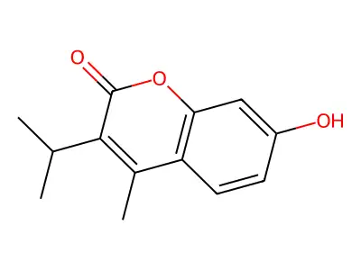 7-Hydroxy-3-isopropyl-4-methyl-2H-chromen-2-one structure