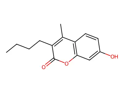 3-Butyl-7-hydroxy-4-methylchromen-2-one structure