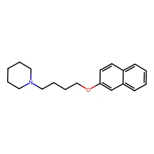 1-[4-(2-Naphthyloxy)butyl]piperidine structure