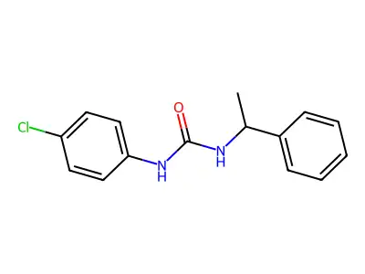 1-(4-Chlorophenyl)-3-(1-phenylethyl)urea structure