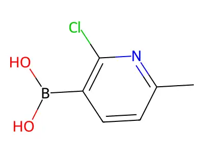 2-Chloro-6-methylpyridine-3-boronic acid structure
