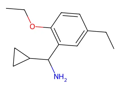 Cyclopropyl-(2-ethoxy-5-ethylphenyl)methanamine structure