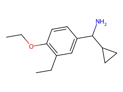 Cyclopropyl-(4-ethoxy-3-ethylphenyl)methanamine structure