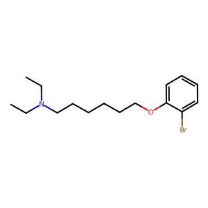 6-(2-bromophenoxy)-N,N-diethylhexan-1-amine structure