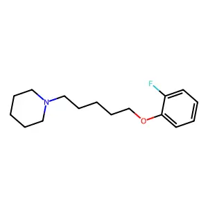 1-[5-(2-Fluorophenoxy)pentyl]piperidine structure