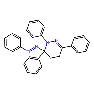 1,3,6-Triphenyl-6-[(E)-phenyldiazenyl]-1,4,5,6-tetrahydropyridazine structure