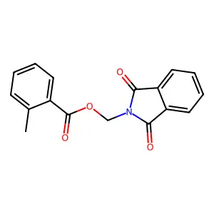 (1,3-Dioxoisoindolin-2-yl)methyl 2-methylbenzoate structure