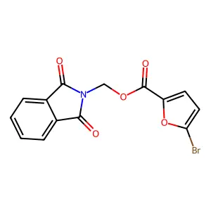 (1,3-Dioxoisoindolin-2-yl)methyl 5-bromofuran-2-carboxylate structure