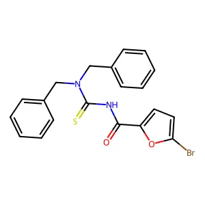 5-bromo-N-(dibenzylcarbamothioyl)furan-2-carboxamide structure