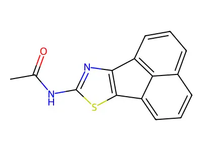 N-(acenaphtho[1,2-d]thiazol-8-yl)acetamide structure