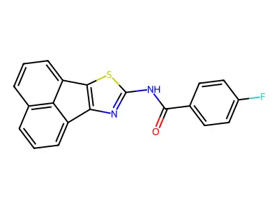 N-(acenaphtho[1,2-d]thiazol-8-yl)-4-fluorobenzamide structure