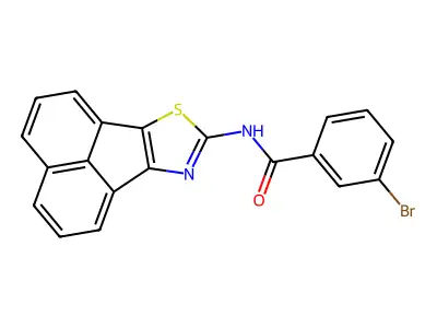N-(acenaphtho[1,2-d]thiazol-8-yl)-3-bromobenzamide structure