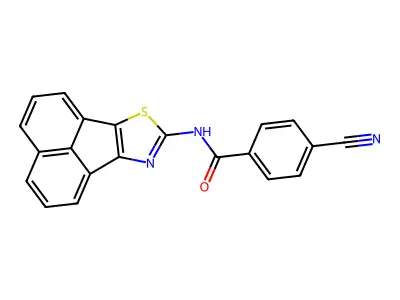 N-(acenaphtho[1,2-d]thiazol-8-yl)-4-cyanobenzamide structure