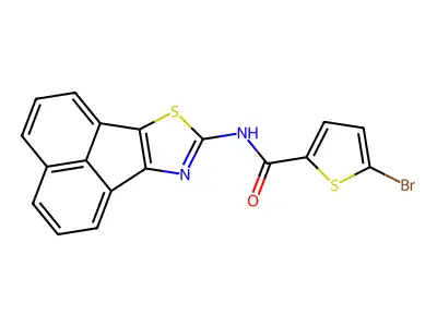 N-(acenaphtho[1,2-d]thiazol-8-yl)-5-bromothiophene-2-carboxamide structure