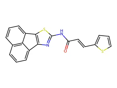 (E)-N-(acenaphtho[1,2-d]thiazol-8-yl)-3-(thiophen-2-yl)acrylamide structure
