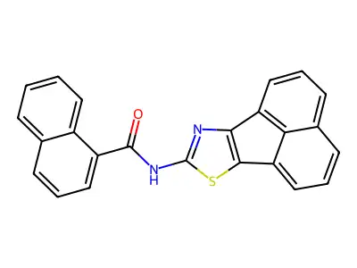 N-(acenaphtho[1,2-d]thiazol-8-yl)-1-naphthamide structure