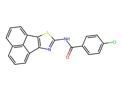 N-(acenaphtho[1,2-d]thiazol-8-yl)-4-chlorobenzamide structure