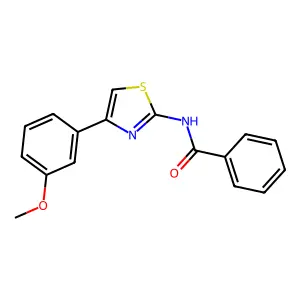 N-[4-(3-甲氧基苯基)-1,3-噻唑-2-基]苯甲酰胺 structure