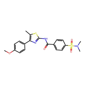 4-(dimethylsulfamoyl)-N-[4-(4-methoxyphenyl)-5-methyl-1,3-thiazol-2-yl]benzamide structure