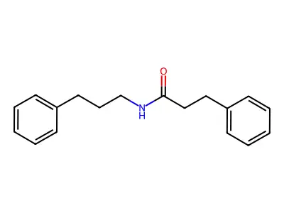 3-phenyl-N-(3-phenylpropyl)propanamide structure