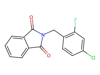 N-(4-Chloro-2-fluorobenzyl)phthalimide structure