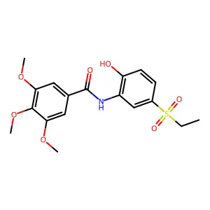 N-(5-Ethylsulfonyl-2-hydroxy-phenyl)-3,4,5-trimethoxy-benzamide structure