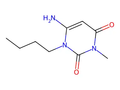 6-Amino-1-butyl-3-methylpyrimidine-2,4(1H,3H)-dione structure